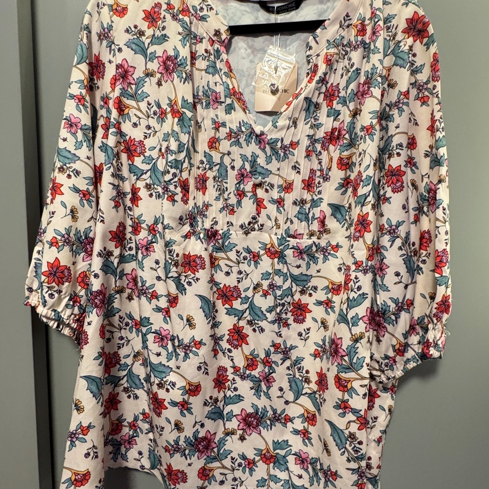 Bloomchic Multicolor Floral Blouse - image 1